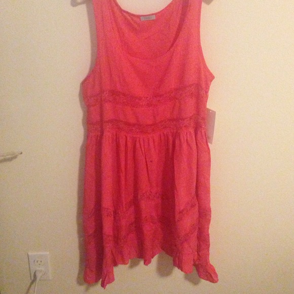 Tobi free people inspired trapeze lace dress