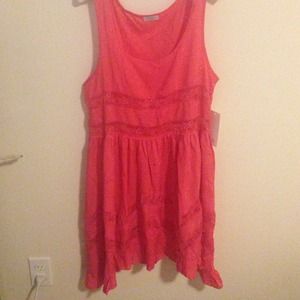 Tobi free people inspired trapeze lace dress