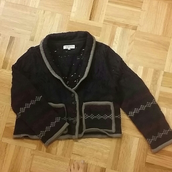 90% off!!!  Opening ceremony navy crop cardigan