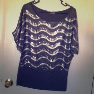 Body Central Dolman Tunic sequins still all intact