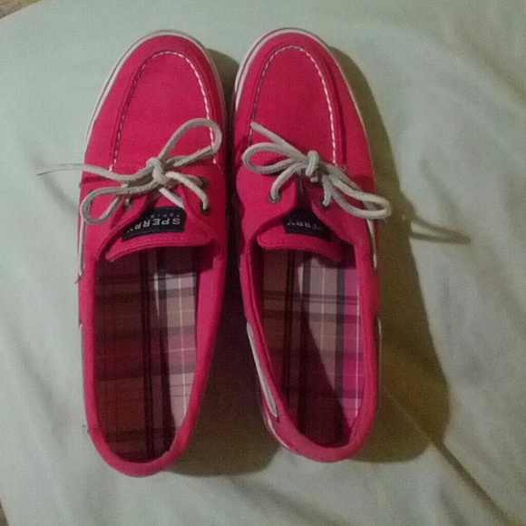 Pink Sperry Topsiders