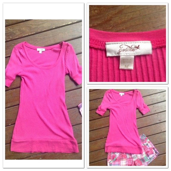 💖Final Price💖Pink plaid shorts w/free top - Picture 3 of 4