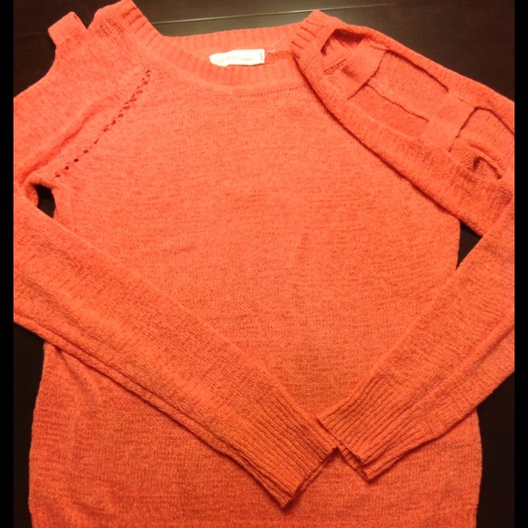 Love tree happens cut out arm sweater