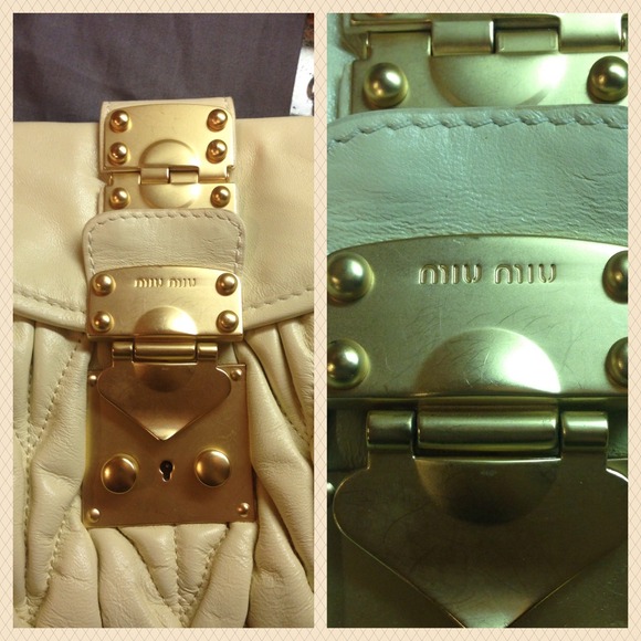 π΄SOLDπ΄Miu Miu Small Matelesse Coffer Bag - Picture 4 of 4