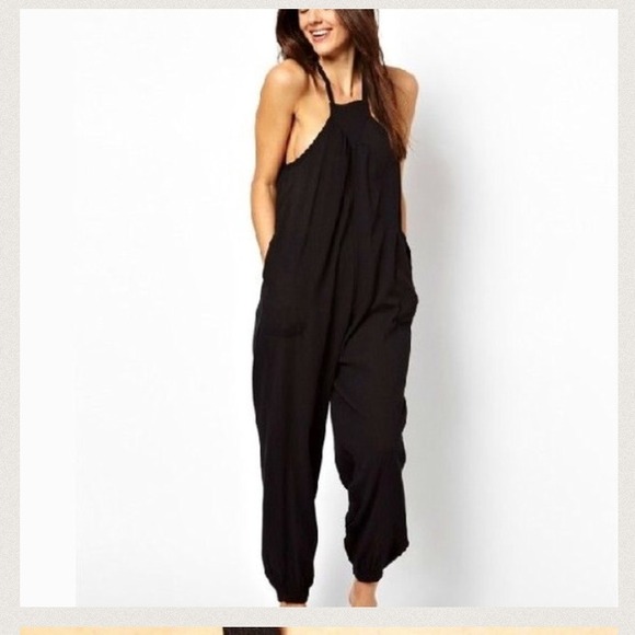 Tops - Black harem boutique romper
