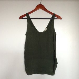 Green tank top