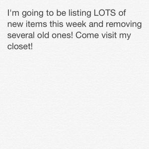 Come re-visit my closet!