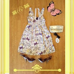 👯 H&M butterfly 🌞 summer dress! 💁NEW LISTING!🎈