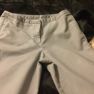 Gray women's dress pants.