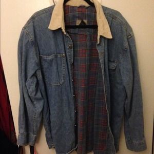 Vintage warm denim button down