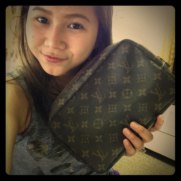 Large Make up bag authentic Louis Vuitton