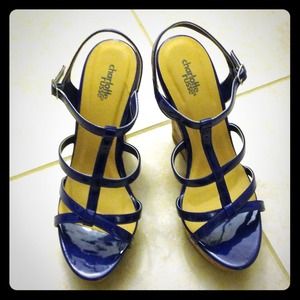 NWOT Strappy Wedges