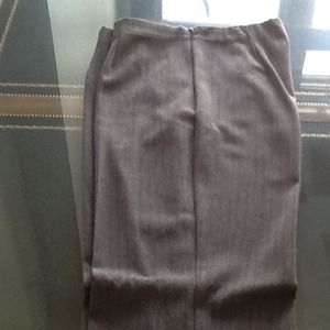 Charcoal & white vertical herringbone pants