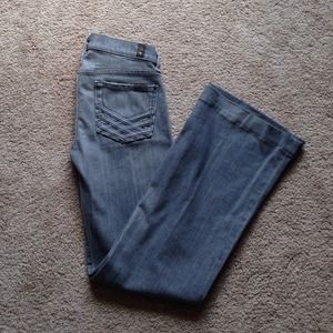 7 for all mankind dojo flared jeans