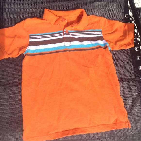 Children's size L (7) bright short sleeved polo