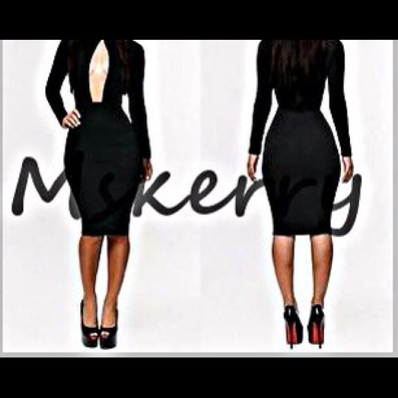 Black long sleeve dress