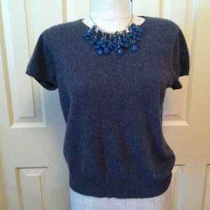 Cashmere short sleeved sweater