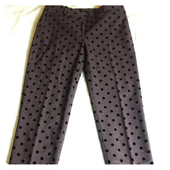 Polka dot trouser pants