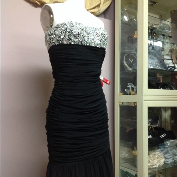 Jovani black prom gown brand new