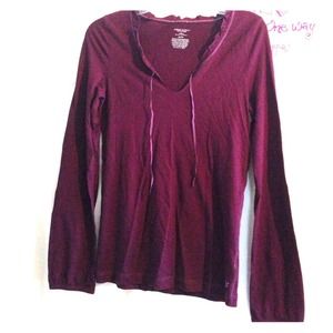 American Eagle long sleeve plum/dark purple shirt.