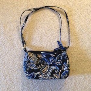 Vera Bradley Blue Amy Purse preloved SO CUTE