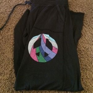 Victoria's Secret pink sweatpants black L peace