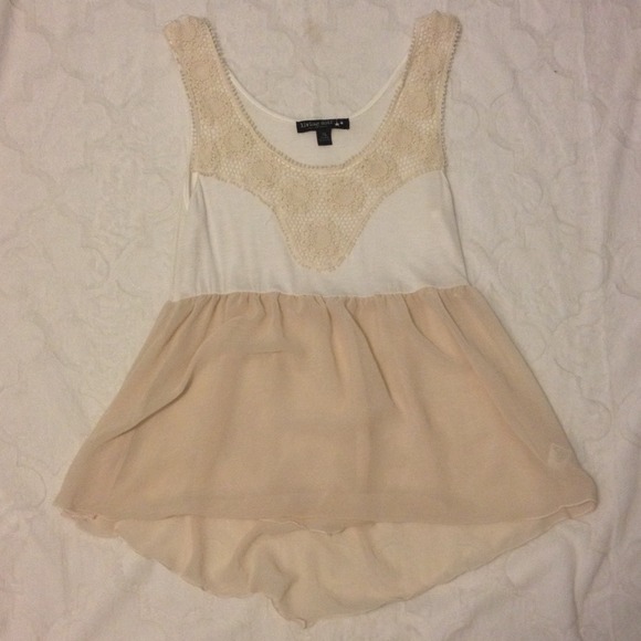 adorable crochet sheer tank