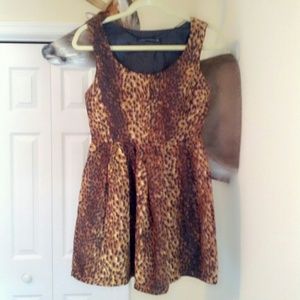 Leopard Print Mini Dress !  Wild in charming !