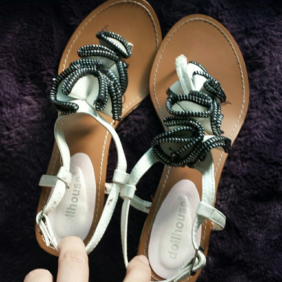 Dollhouse Shoes - 5/$20!!!🤍👒 Wedge Sandals with Ruffles