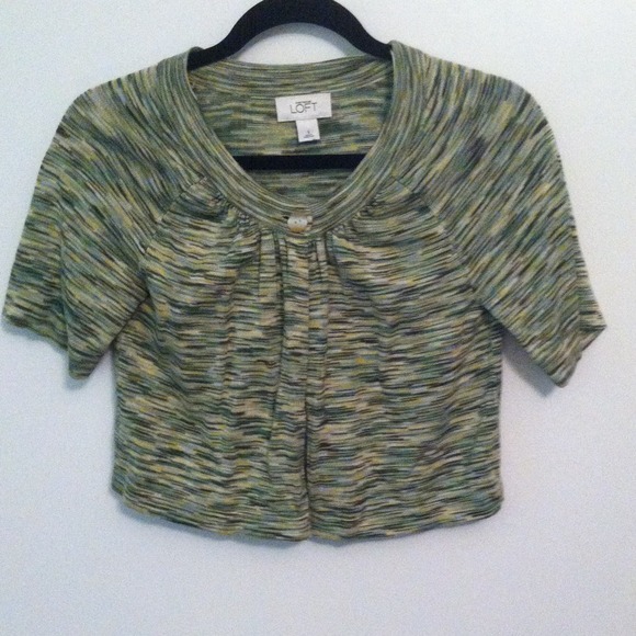 Green, brown, cream shrug