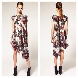 ASOS Asymmetrical Floral Dress