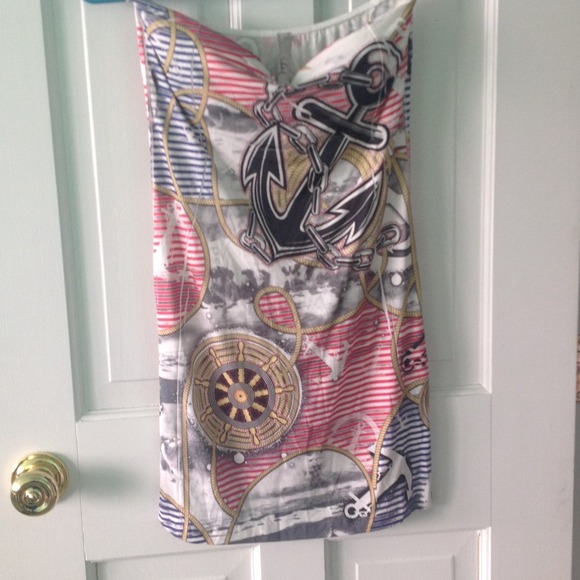 Strapless Nautical dress