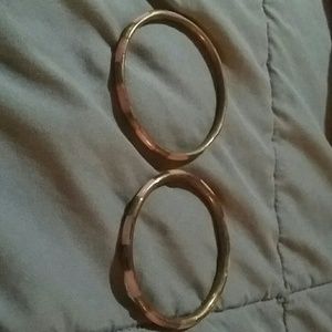 Two pink and brown bangles