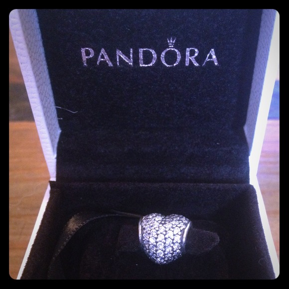 Pandora Cz heart charm