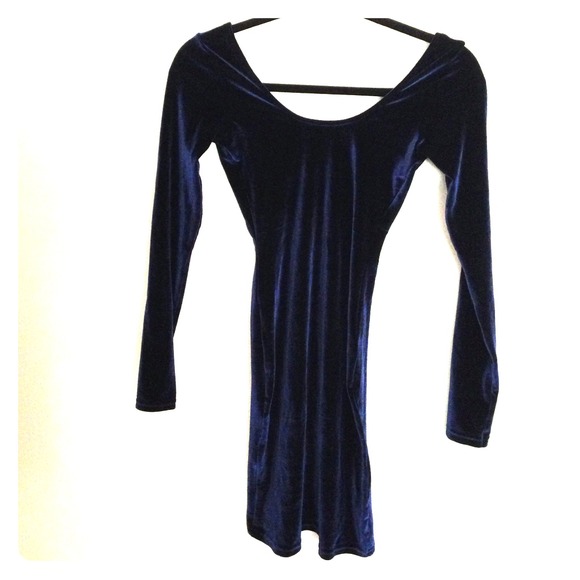 American apparel velvet bodycon dress