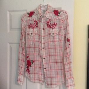 Guess Distressed Western shirt