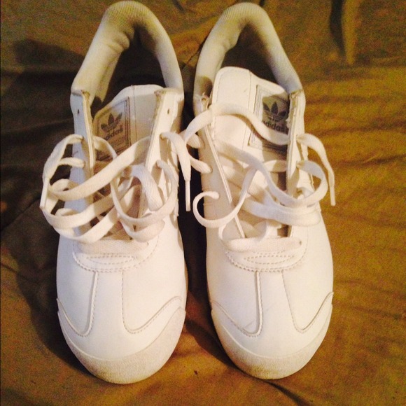 All white Adidas