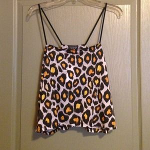BRAND NEW Topshop Cheetah print crop top