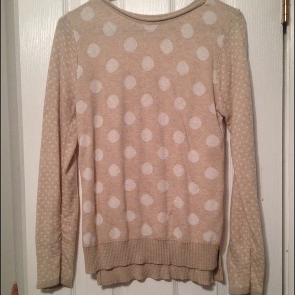 Cream and Tan Sweater