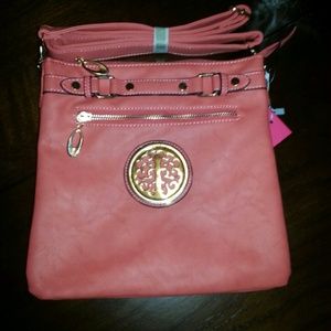 Coral cross body bag