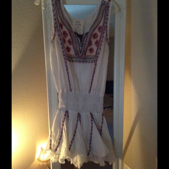 🎀sold🎀 Free People  Fez White Dress, sz M - Picture 3 of 4