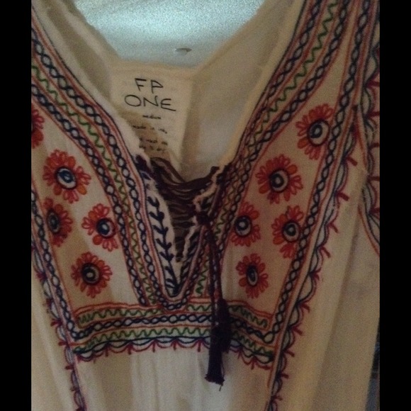 🎀sold🎀 Free People  Fez White Dress, sz M - Picture 4 of 4
