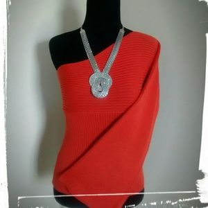 Rich Orange Fitted Sweater