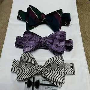 Hand made silk bow ties $30 each