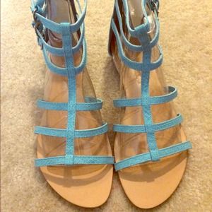 Nib light blue gladiator sandals ☺️😍