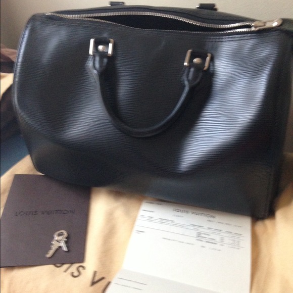Louis Vuitton Speedy 30 Epi Black - Picture 1 of 4