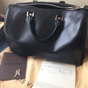 Louis Vuitton Speedy 30 Epi Black