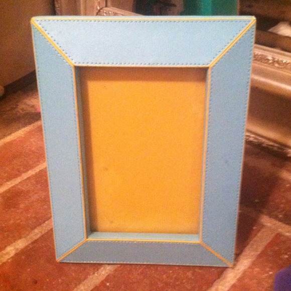 Leather bound picture frame