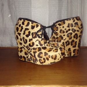 Steven madden Cheetah pony hair booties