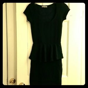 Teal peplum dress